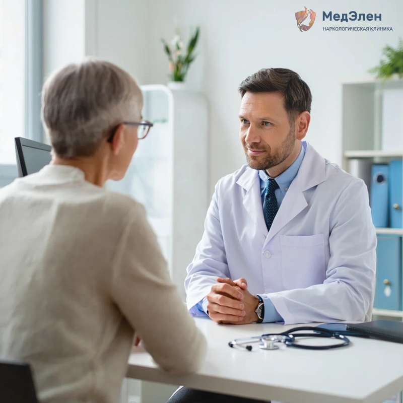 Врач поводит консультацию с пациенткой